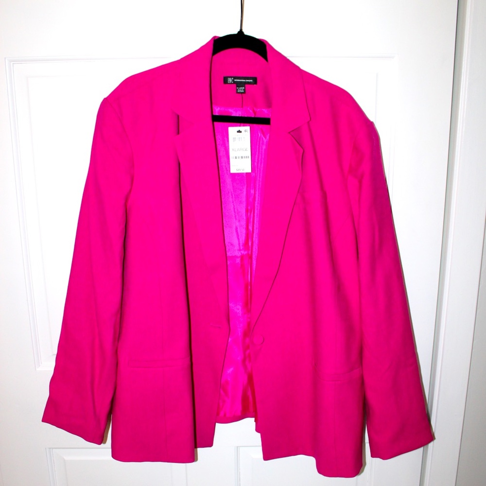 International concepts hot pink blazer